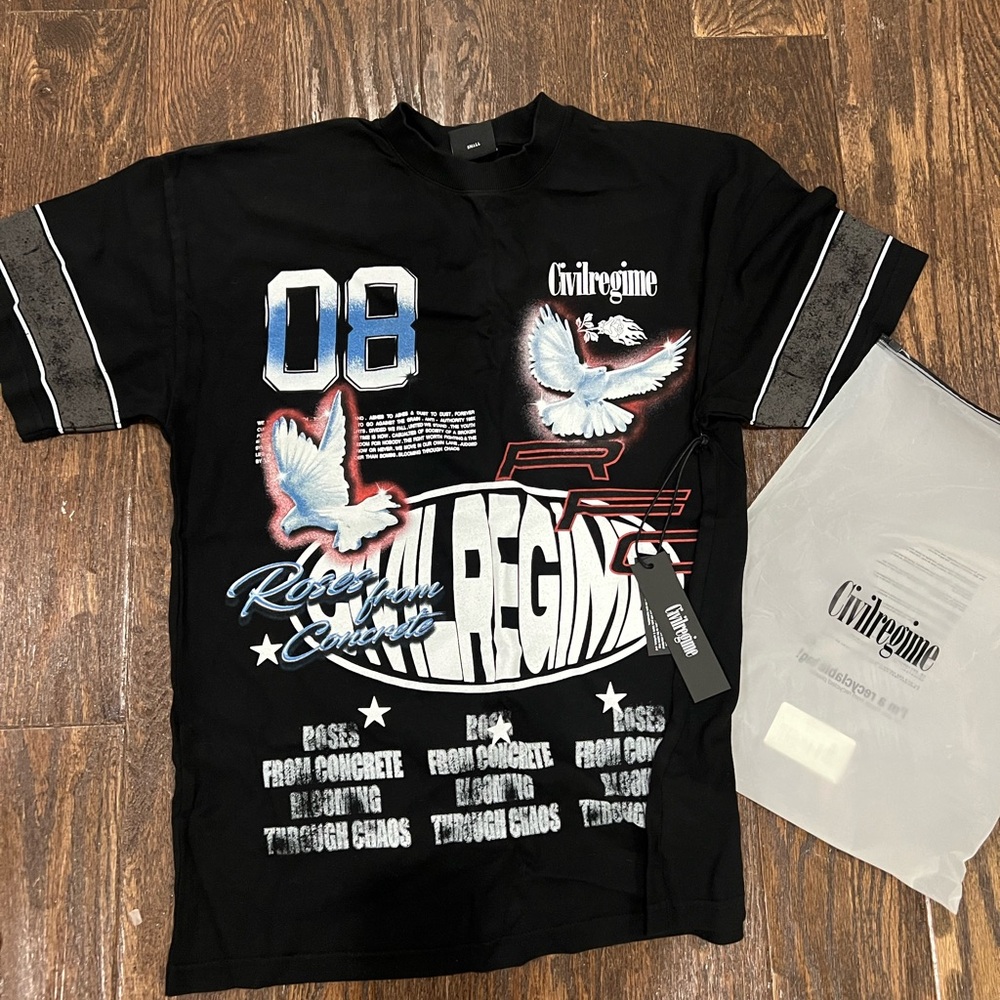 Civil Regime Black Graphic Tee